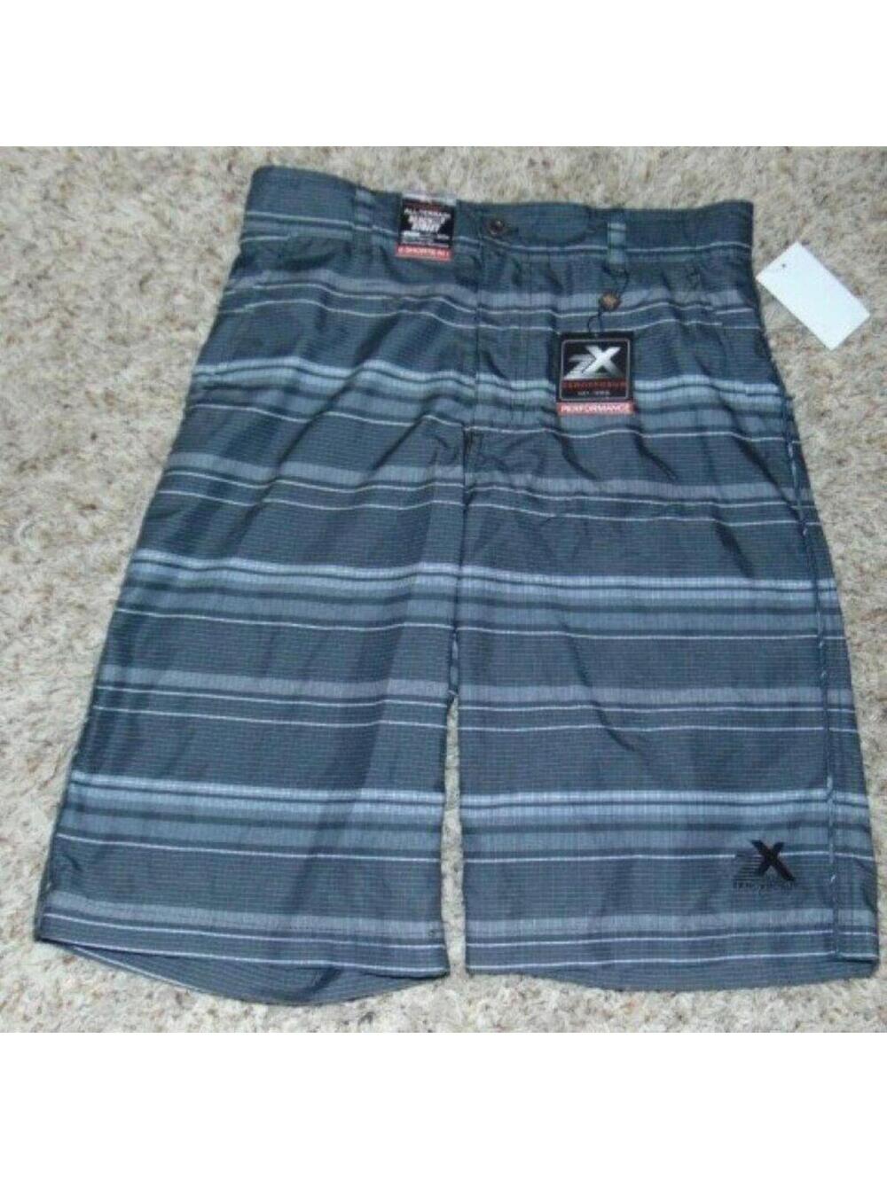 Zeroxposur Swim Beach Shorts 14/16 Boys Microfiber Black All Terrain 2 Street